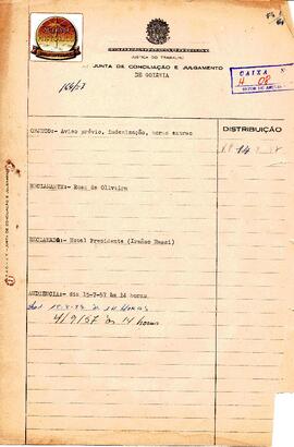 Reclamação Trabalhista 164/1957