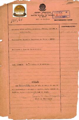 Reclamação Trabalhista 135/1964