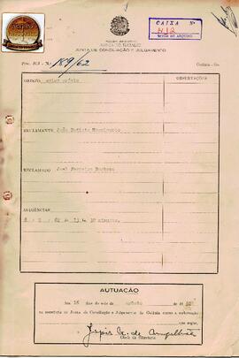 Reclamação Trabalhista 189/1962