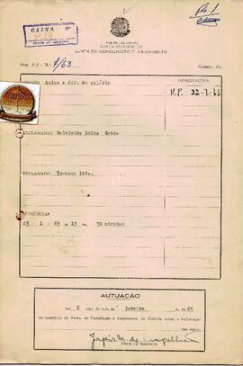 Reclamação Trabalhista 07/1963