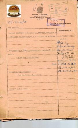 Reclamação Trabalhista 163/1965