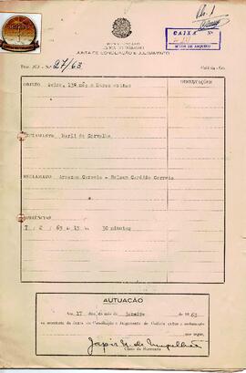 Reclamação Trabalhista 27/1963