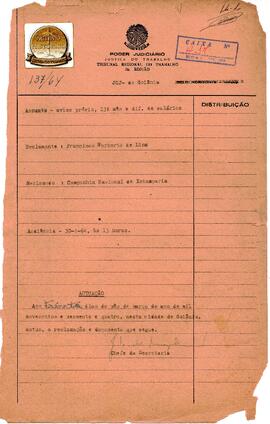 Reclamação Trabalhista 137/1964