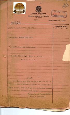 Reclamação Trabalhista 239/1964