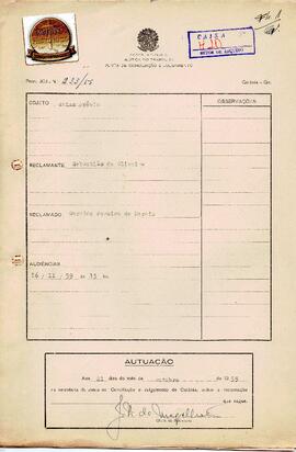 Reclamação Trabalhista 233/1959