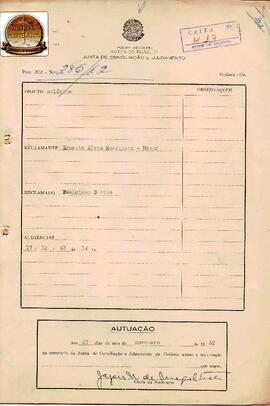 Reclamação Trabalhista 285/1962