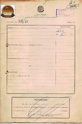Reclamação Trabalhista 318/1963