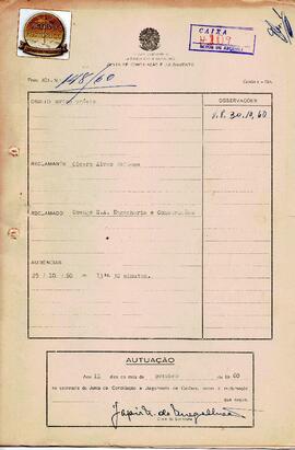 Reclamação Trabalhista 148/1960