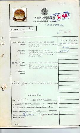 Reclamação Trabalhista 1706/1981