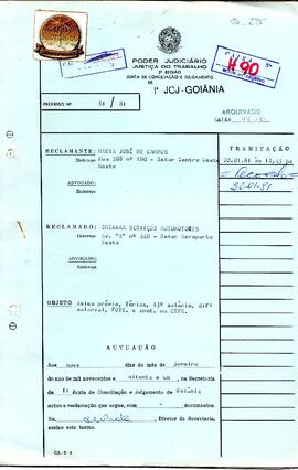 Reclamação Trabalhista 81/1981