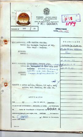 Reclamação Trabalhista 100/1979