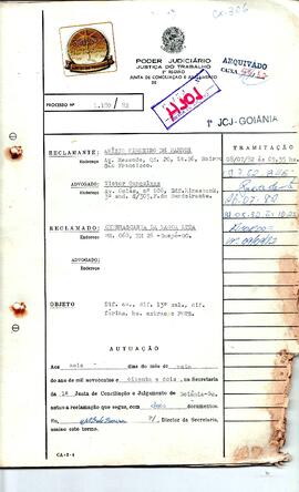 Reclamação Trabalhista 1180/1982