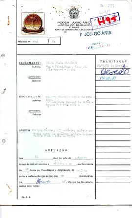 Reclamação Trabalhista 2057/1981