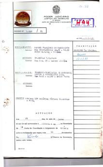 Reclamação Trabalhista 1446/1981