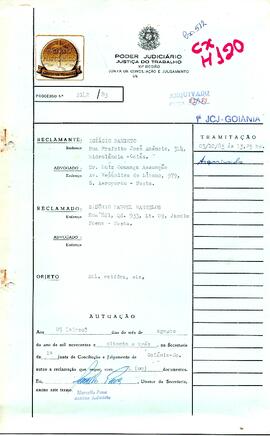 Reclamação Trabalhista 2142/1983