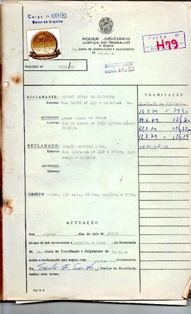 Reclamação Trabalhista 606/1979