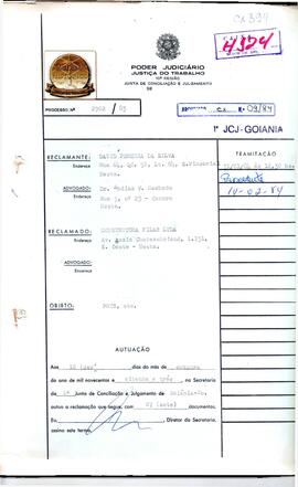 Reclamação Trabalhista 2902/1983