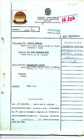 Reclamação Trabalhista 2415/1982
