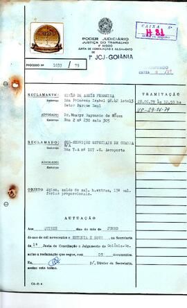 Reclamação Trabalhista 1033/1979