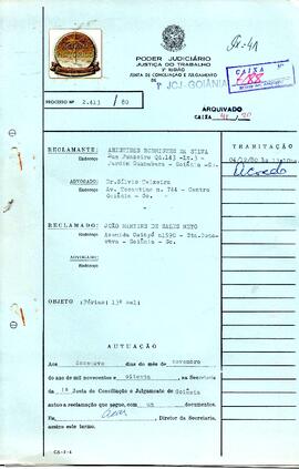 Reclamação Trabalhista 2413/1980