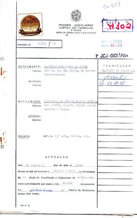 Reclamação Trabalhista 1745/1982