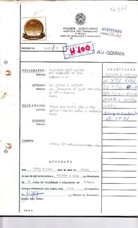 Reclamação Trabalhista 1093/1982