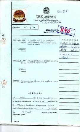 Reclamação Trabalhista 118/1981