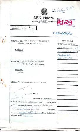 Reclamação Trabalhista 3458/1983