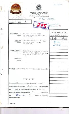 Reclamação Trabalhista 1895/1981