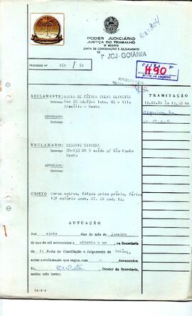 Reclamação Trabalhista 189/1981