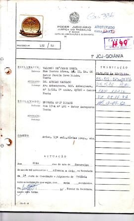 Reclamação Trabalhista 432/1982