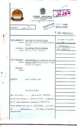 Reclamação Trabalhista 2740/1982