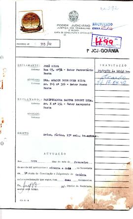 Reclamação Trabalhista 393/1982