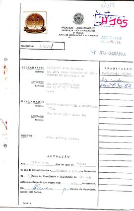 Reclamação Trabalhista 2045/1982