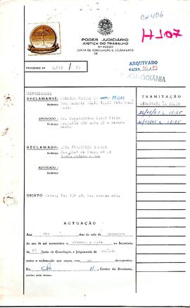 Reclamação Trabalhista 2810/1982