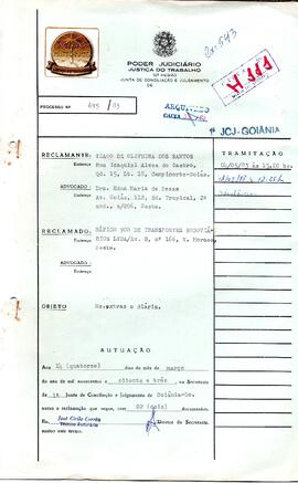 Reclamação Trabalhista 695/1983