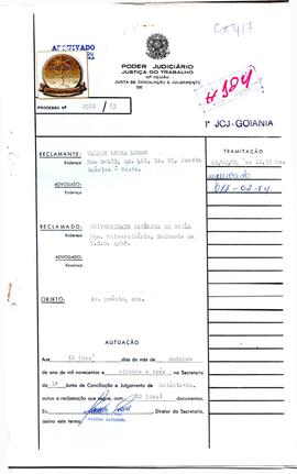 Reclamação Trabalhista 2911/1983