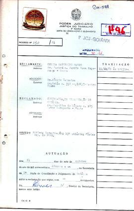 Reclamação Trabalhista 2340/1981