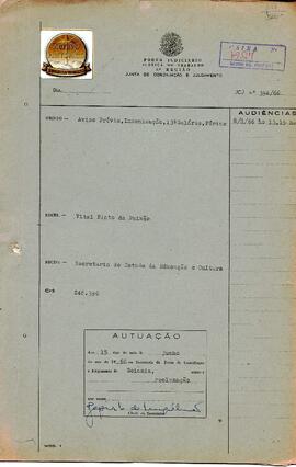 Reclamação Trabalhista 394/1966