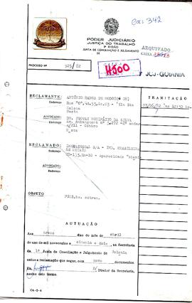 Reclamação Trabalhista 925/1982