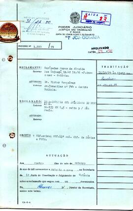 Reclamação Trabalhista 1720/1979