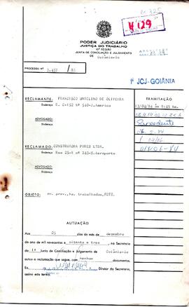Reclamação Trabalhista 3457/1983