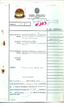 Reclamação Trabalhista 1439/1982
