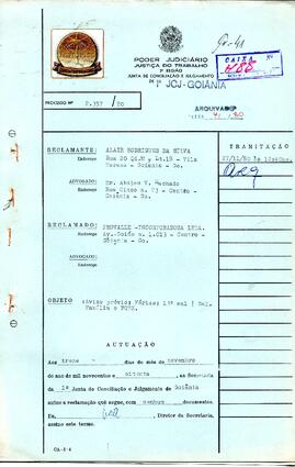 Reclamação Trabalhista 2357/1980