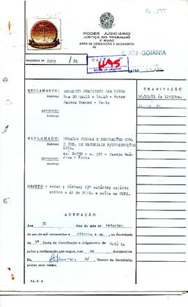 Reclamação Trabalhista 2209/1981