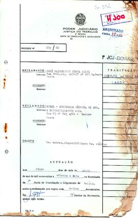 Reclamação Trabalhista 889/1982