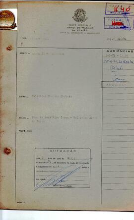 Reclamação Trabalhista 316/1971