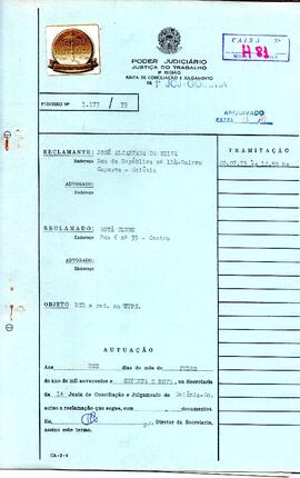 Reclamação Trabalhista 1177/1979