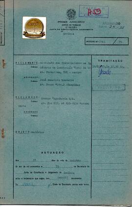 Reclamação Trabalhista 1743/1975