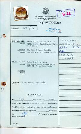 Reclamação Trabalhista 1054/1979